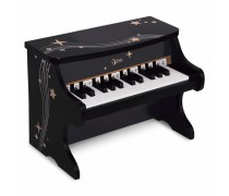 Vaikiškas medinis juodas pianinas | Classic World CW40537